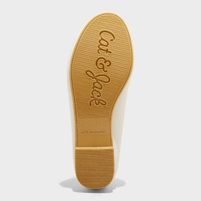 Girls' Diana Slip-On Ballet Flats - Cat & Jack White 13