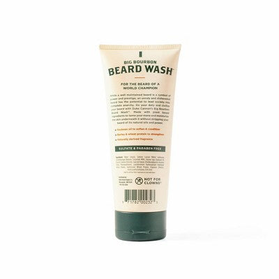 Duke Cannon Big Bourbon Beard Wash - Bourbon Oak Barrel Scent - Conditioning Beard Wash for Men - 6 fl. oz