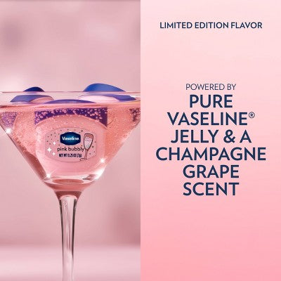Vaseline Holiday Limited Edition Lip Balm - Pink Bubbly Cutie - Travel Size - 0.25oz