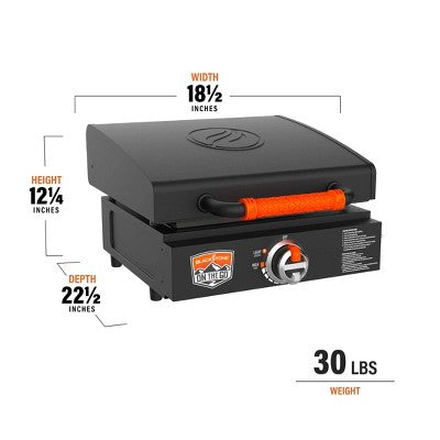 Blackstone On-The-Go Tabletop Griddle with Hood Model 12500 btu #1900 Black (LOCAL PICKUP ONLY)