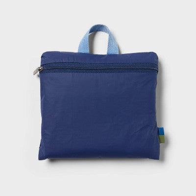 14" Americana Packable Tote Bag - Open Story Blue