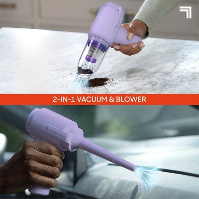 Sharper Image Cordless Handheld Vacuum and Blower Purple