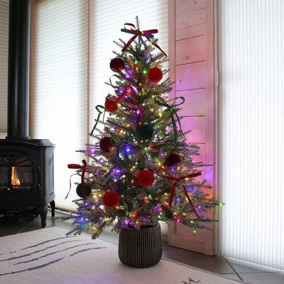Philips 4.5' Balsam Fir Pre-Lit Artificial Christmas Tree Bicolor Slow Twinkle (LOCAL PICKUP ONLY)