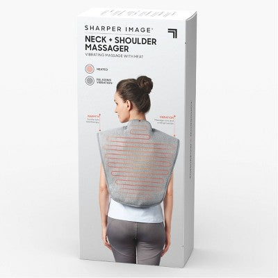 Sharper Image Heated Neck and Shoulder Massager Wrap
