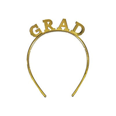 5ct Graduation Headbands Gold - Spritz