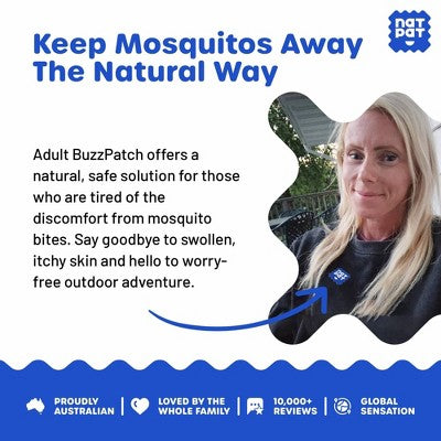 NATPAT 24ct "BuzzPatch" Adult Mosquito Repellent Stickers Natural and Non-Toxic Ideal for Camping and Travel