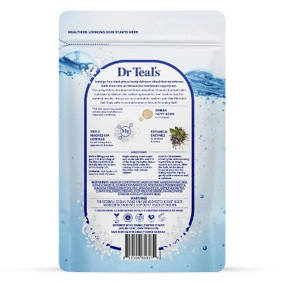 Dr Teal's Skin Renewal Deep Hydration Blended Salt Soak - 2.25 lb: Resealable Bag, For Normal Skin