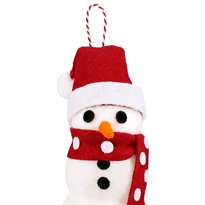 Felt Ornament Snowman - Bullseye's Playground