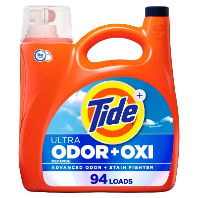 Tide Ultra Odor Defense + Oxi HE Deep Cleaning Concentrated Liquid Laundry Detergent 94 Loads - 132 fl oz