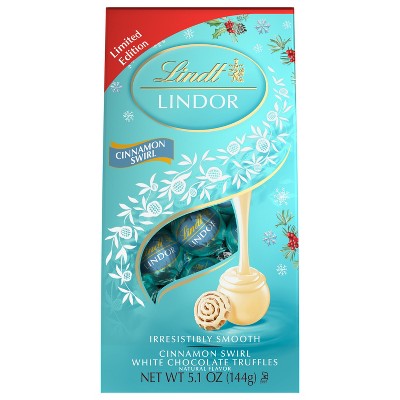 Lindt LINDOR Christmas Cinnamon Swirl Chocolate Candy Truffles - 5.1oz