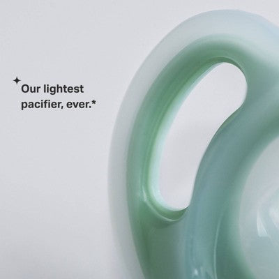 Tommee Tippee Ultra-Light Silicone Pacifier 0-6m - 2pk - White/Green