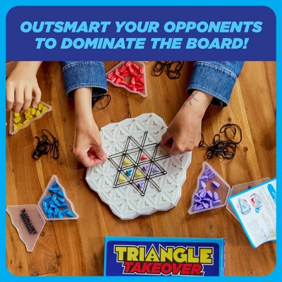 Triangle Takeover by What Do You Meme?: Creative Thinking Board Game for 2+ Players - Includes Tray, Tokens & More