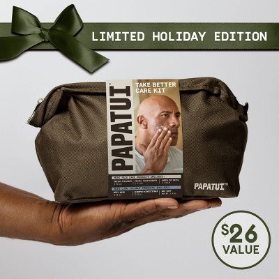 Papatui Men's Body Care Holiday Take Better Care Dopp Kit Gift Set - Lush Coconut - 6ct