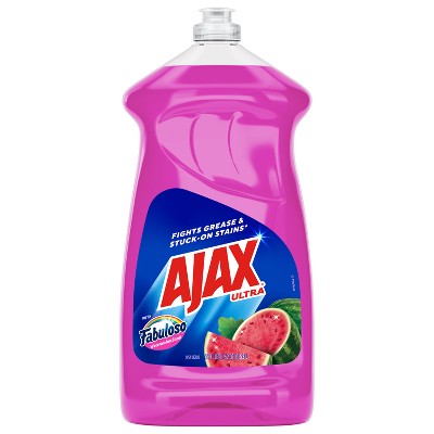 Ajax Watermelon Fabuloso Liquid Dish Soaps - 52 fl oz: Cleaner, Eliminates Stains, Removes Grease, Plastic Bottle
