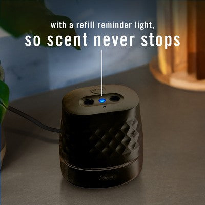 Febreze Black Plug Scent Booster Oil Diffuser Air Freshener Holder Unscented