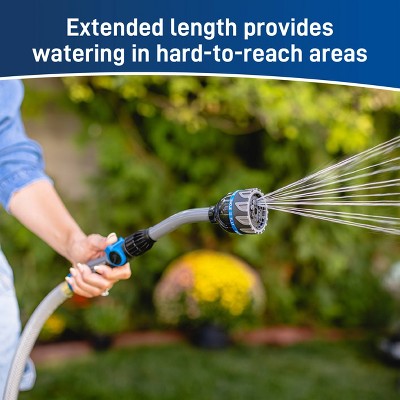 Orbit 8-Pattern Thumb Control Hose Wand Gray/Blue/Black