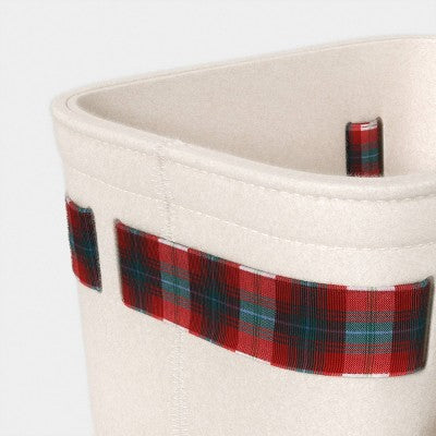 Plaid Bow Basket Red - Threshold