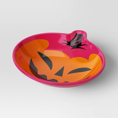 9fl oz Halloween Melamine Pumpkin Figural Snack Bowl - Hyde and EEK! Boutique