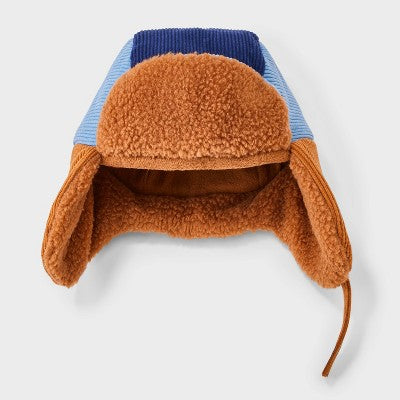 Toddler Boys' Colorblock Corduroy Trapper Hat - Cat & Jack 2T-5T
