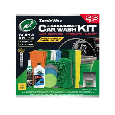 Turtle Wax 23pc Wash Bundle with Collapsible Bucket