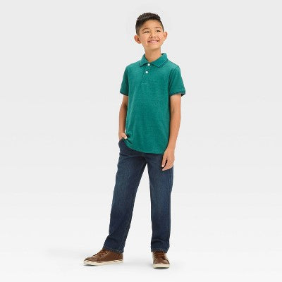 Boys' Short Sleeve Tipping Polo Shirt XS