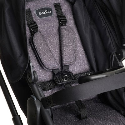 Evenflo Pivot Modular Travel System with LiteMax Infant Car Seat with Anti-Rebound Bar - Casual Gray (LOCAL PICKUP ONLY)