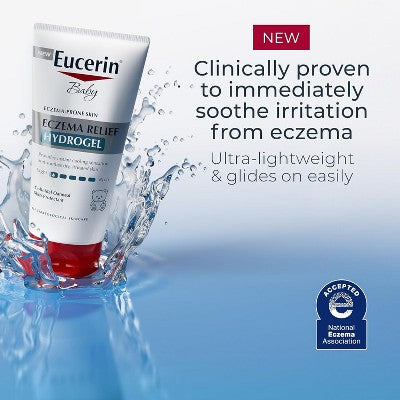 Eucerin Baby Eczema Relief Hydrogel Lightweight Soothing Treatment for Dry Skin, 5 oz
