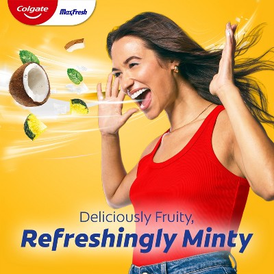 Colgate Max Fresh Anticavity Fluoride Toothpaste - Pineapple Coconut Crush with Mint - 4.5oz