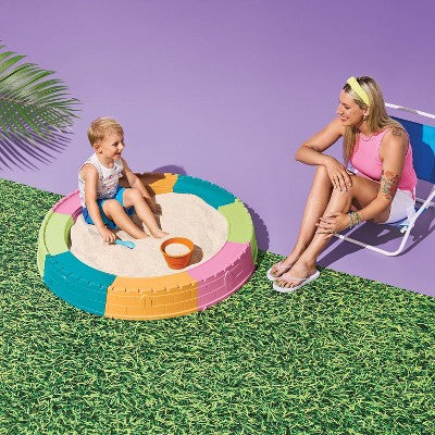 Castle Fort Sandbox with Floor Sand Toy - Sun Squad