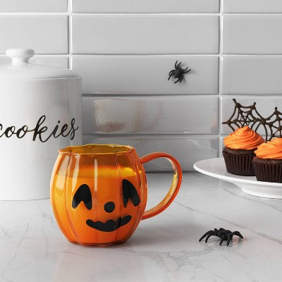 13.5 fl oz Glass Figural pumpkin Mug - Hyde and EEK! Boutique