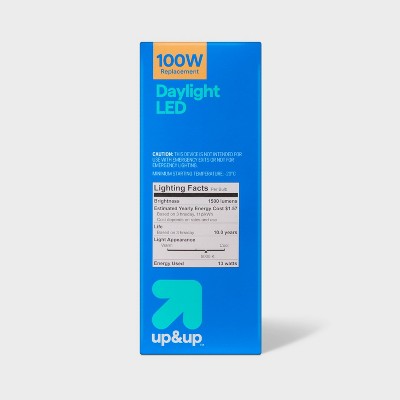 4pk 100W Plastic T20 Lightbulb Cool White - up&up