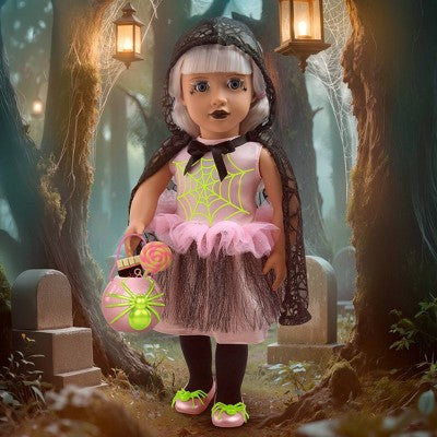 Our Generation Venessa Halloween Collectible 18" Spider Doll Keepsake Collection 2026 Celebration Series - Blonde Hair/Light-Blue Eyes