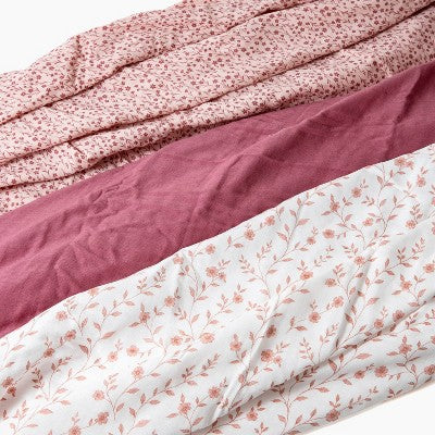 Picolette by Olivia Culpo Swaddle Muslin Blanket Set 3pk - Pink