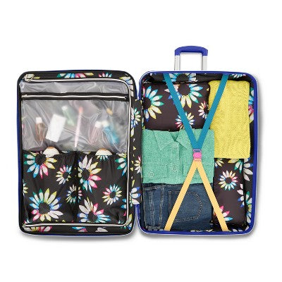 Sarah Jessica Parker Signature Hardside Expandable Large Checked Spinner Suitcase - Expert