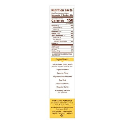 Simple Mills Sea Salt Crackers Family Size - 7oz