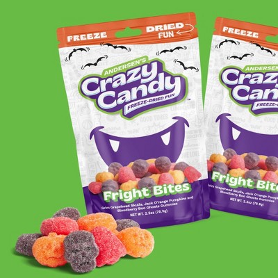 Crazy Candy Halloween Freeze Dried Candy - Fright Bites - 2.5oz