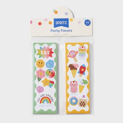 48pk Sticker Sheets Classroom Party Favor, Teacher Supplies - Spritz