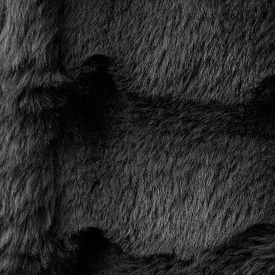 Brookstone Coziest Oversized Throw Bubble Fur Black