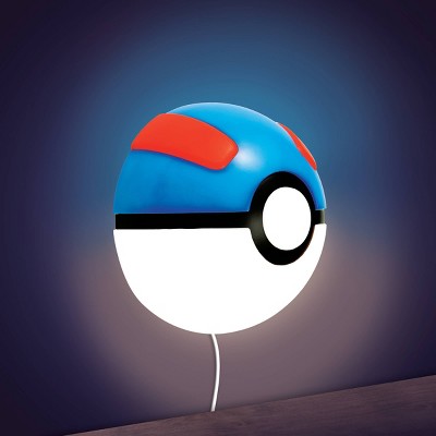 Pokemon Poke Ball Great Ball 3D Wall Light