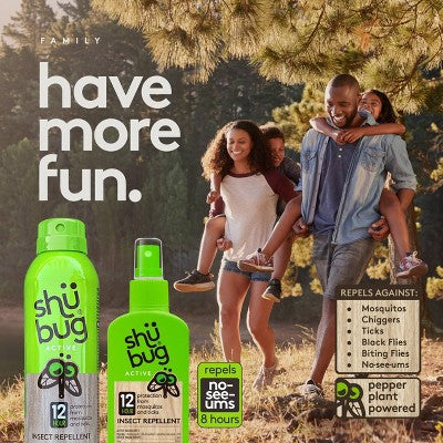Shubug Active Insect Repellent Pump Personal Bug Spray 4oz