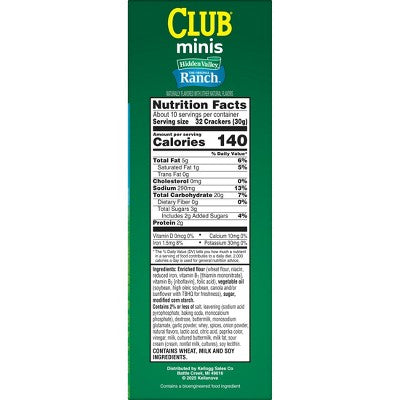 Club Hidden Valley Crackers Buttermilk Ranch - 11oz