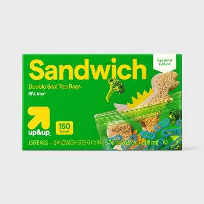 Sandwich Storage Bags BTS Print - 150ct - up&up