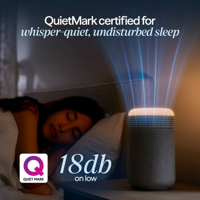 Blueair Mini Restful Air purifier and Sunrise Alarm Clock Midnight Blue