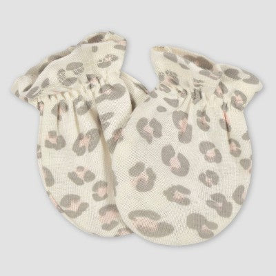 Gerber Baby Girls' 3pk Ballerina Mittens - White/Pink