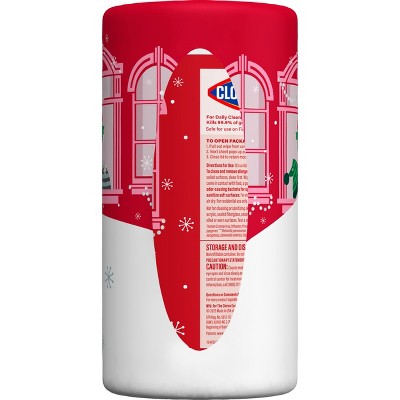 Clorox Fresh Lemon Scented Seasonal Disinfecting Wipes All Purpose Cleaners - 75ct/3 Value Pack