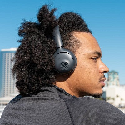 JLab Go Lux Wireless On-Ear Headphones - Graphite: USB-C, Spatial Audio, Adjustable Headband