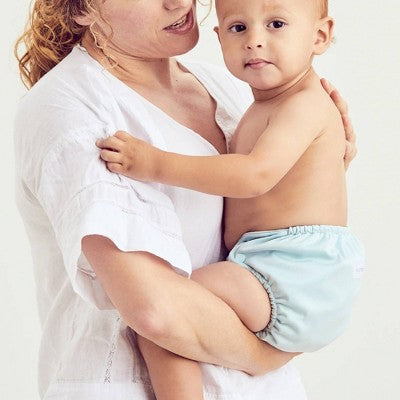 Esembly Cloth Diaper Outer Reusable Diaper Cover & Swim Diaper - Mist - Size 2
