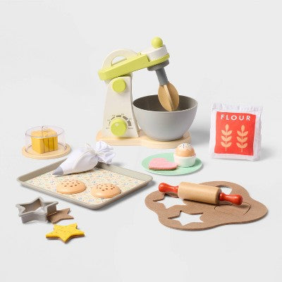 Baking Play Set - Gigglescape: 27-Piece Toy Kitchen, Plastic & Wood, Ages 3+, Creativity & Motor Skills