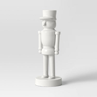 Christmas Small Aluminum Nutcracker White - Threshold