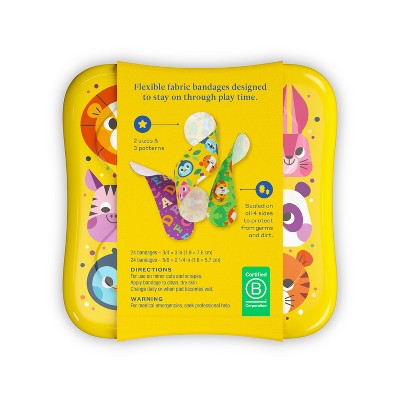 Welly Zoo Animals Flex Fabric Bandages - 48ct